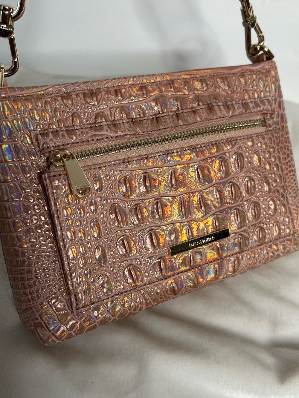 HTF- Brahmin VIDA ROSE GOLD Melbourne Crossbody Bag -NWOT